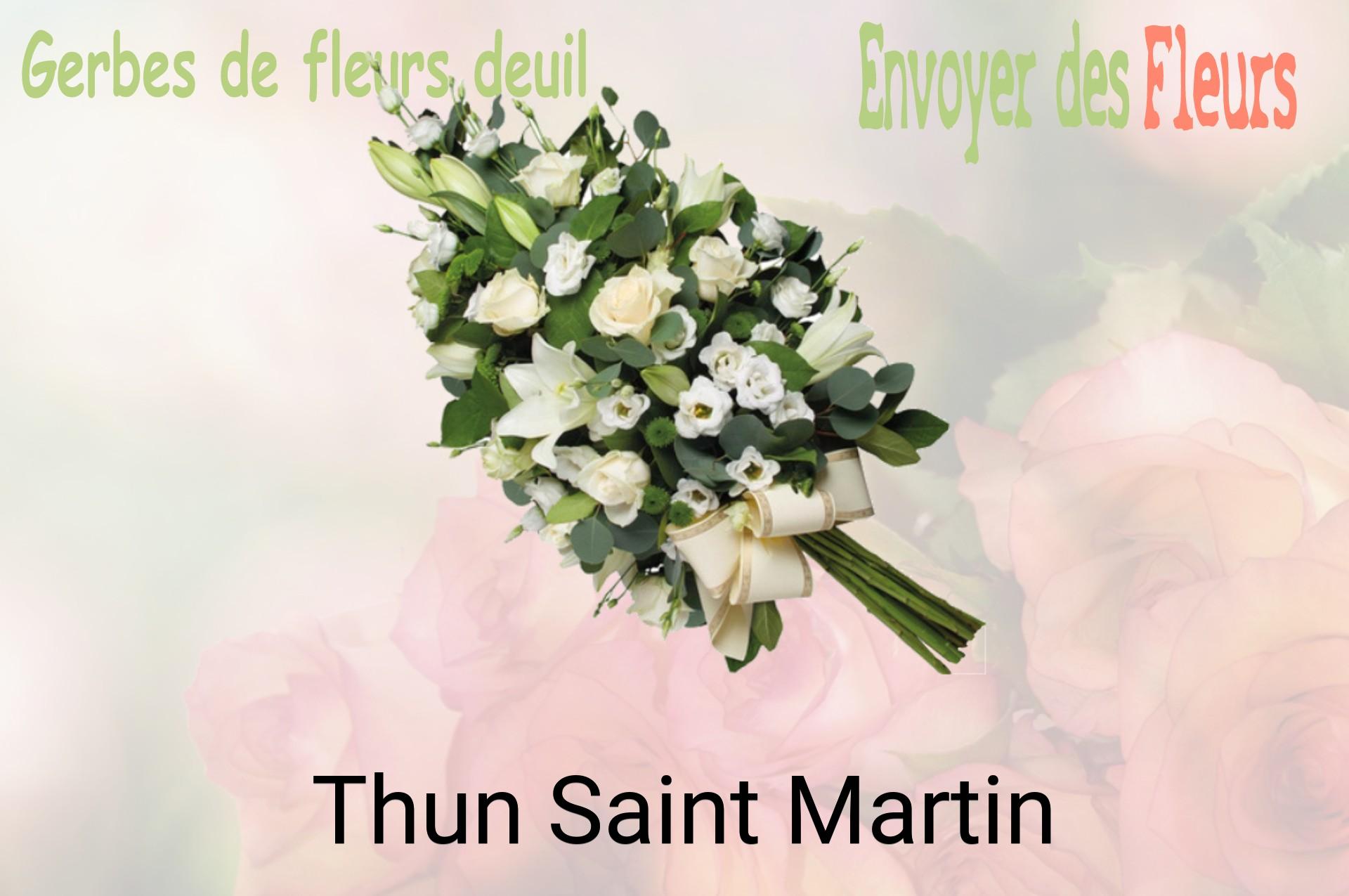 Gerbe de fleurs de deuil livrée à Thun-Saint-Martin